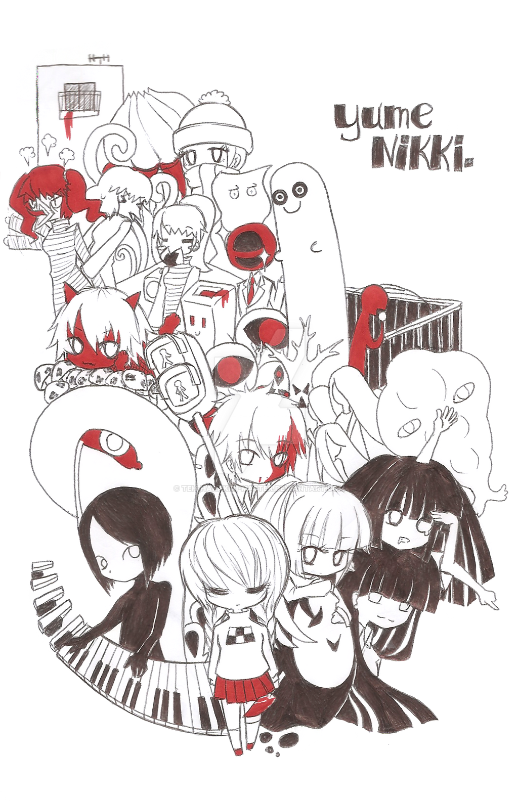 Yume Nikki T-Shirt Stamp Design