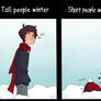 The struggle of snow