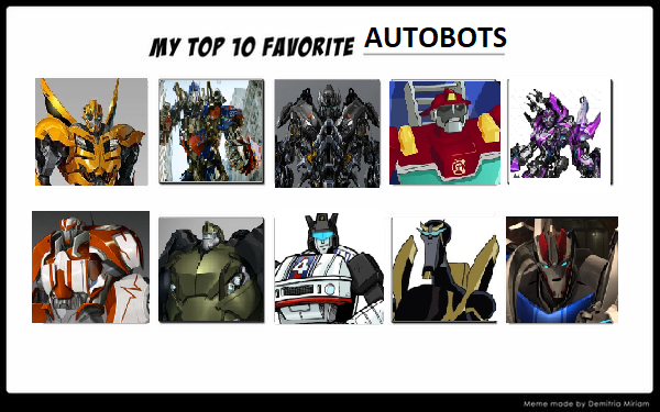 Transformers top 10 deals autobots