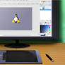 Area de Trabalho de um Designer Linux