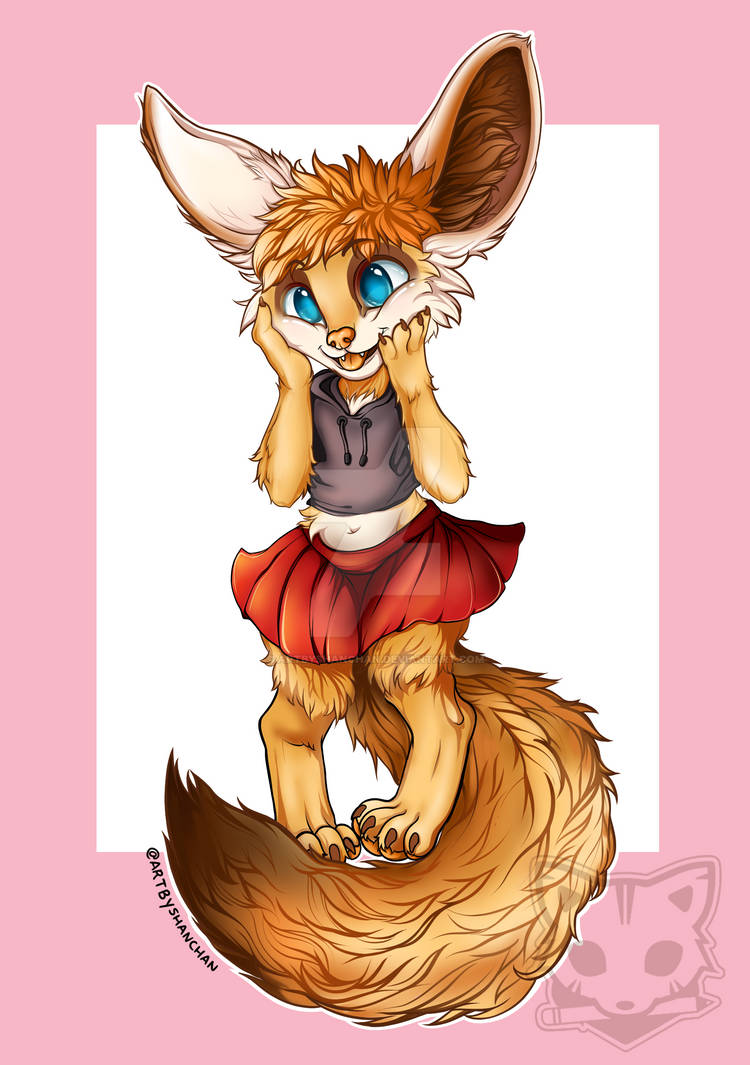 First Chibi Furry Commission by ArtByShanChan on DeviantArt