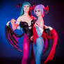 Lilith and Morrigan Aensland