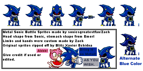 Metal Sonic Battle Sprite Sheet.