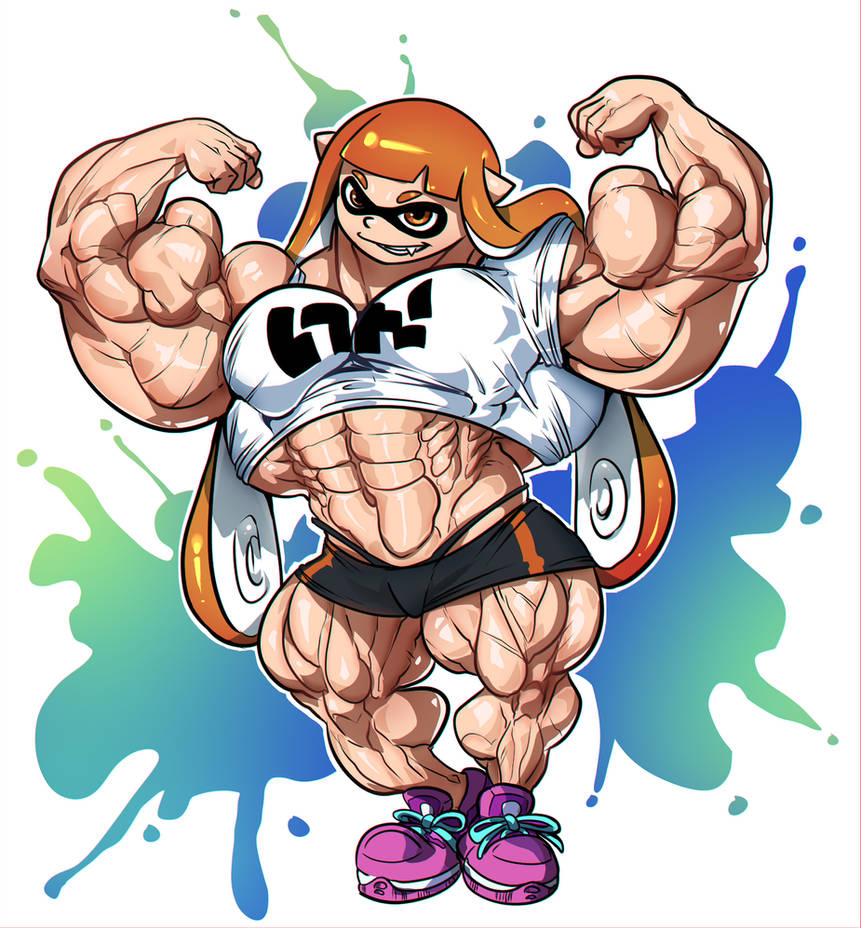 Splatoon Buff Buff Inkling - Line by Guitartist/Color by PrafaAR by Yuichichibi on ...
