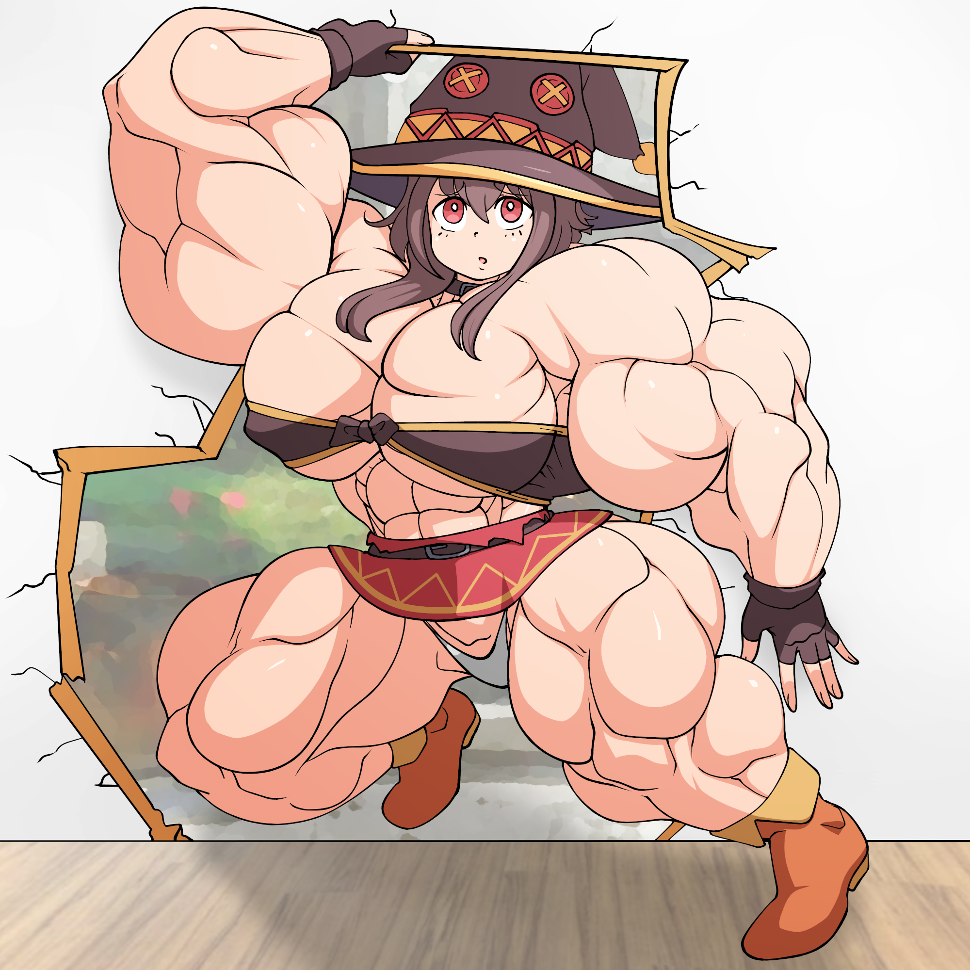 Megumin Hyperdistorted Megumin by devmgf by Yuichichibi on DeviantArt