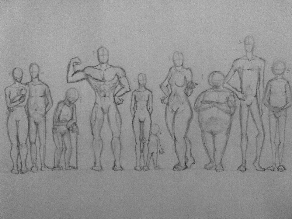Random Body Image random body types study. by zuger-litiel on DeviantArt