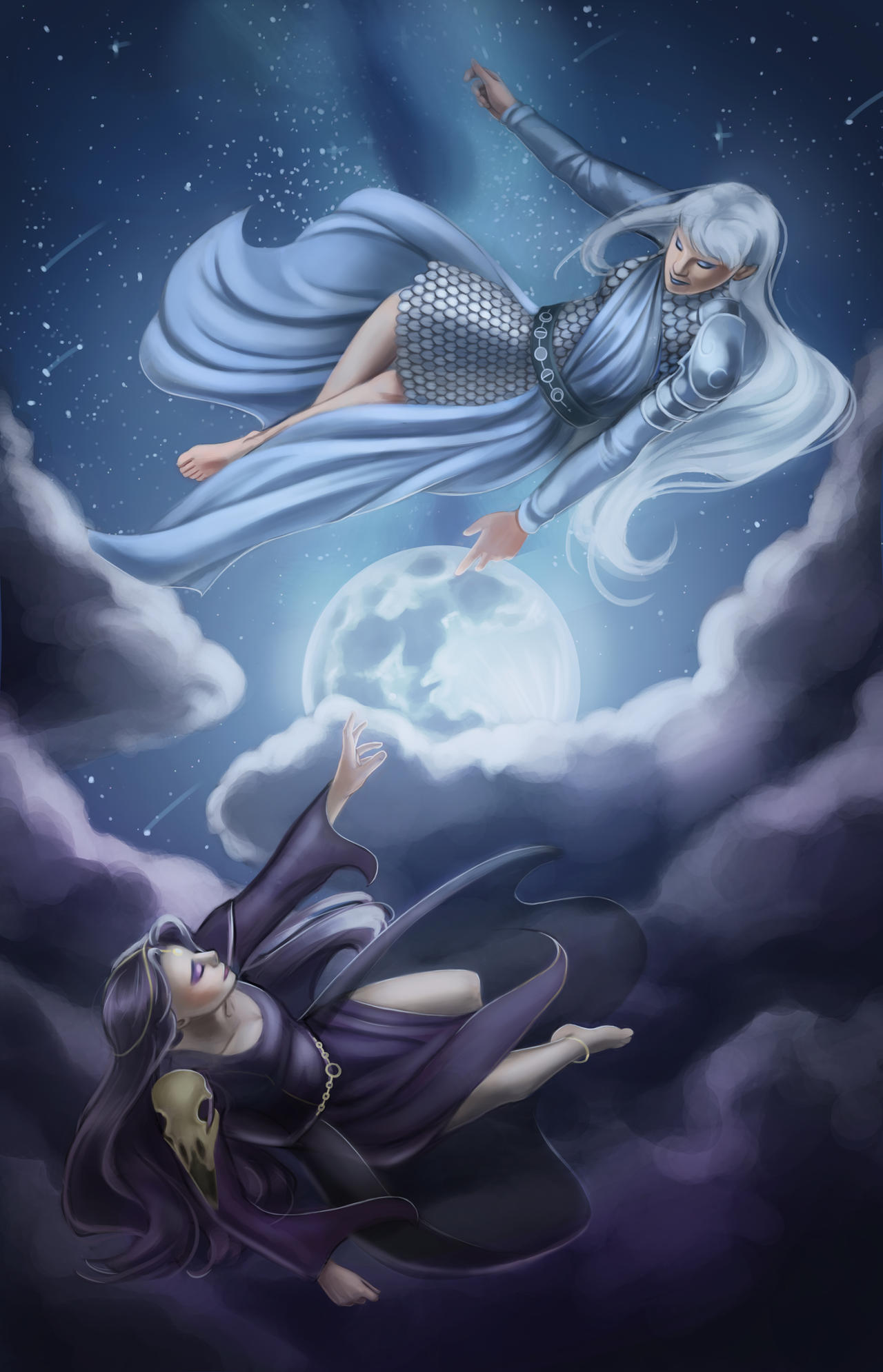 Selune and Shar by TheQuietGirl89 on DeviantArt