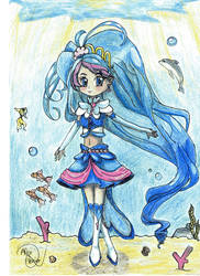 The princess of the sea: Cure mermaid