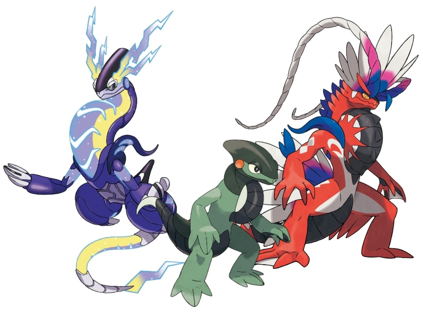 Koraidon, MIraidon and daddy Dialga by elzataerinn on DeviantArt