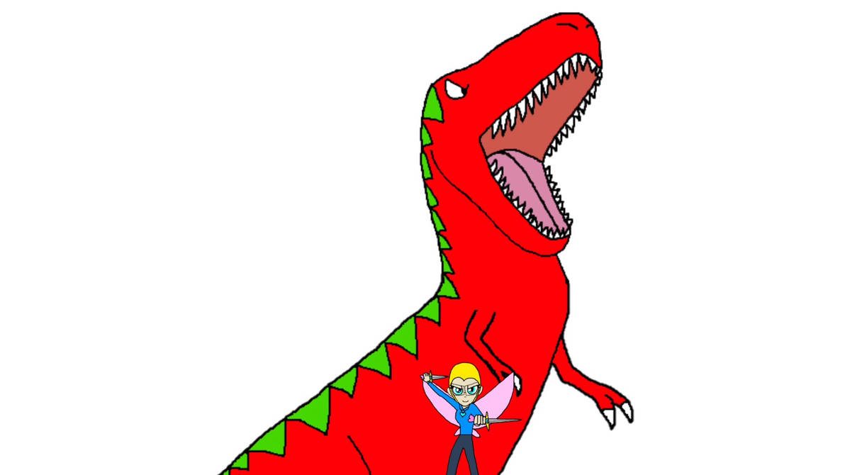 Cetsil and the Dinosaur by Dinorex50 on DeviantArt