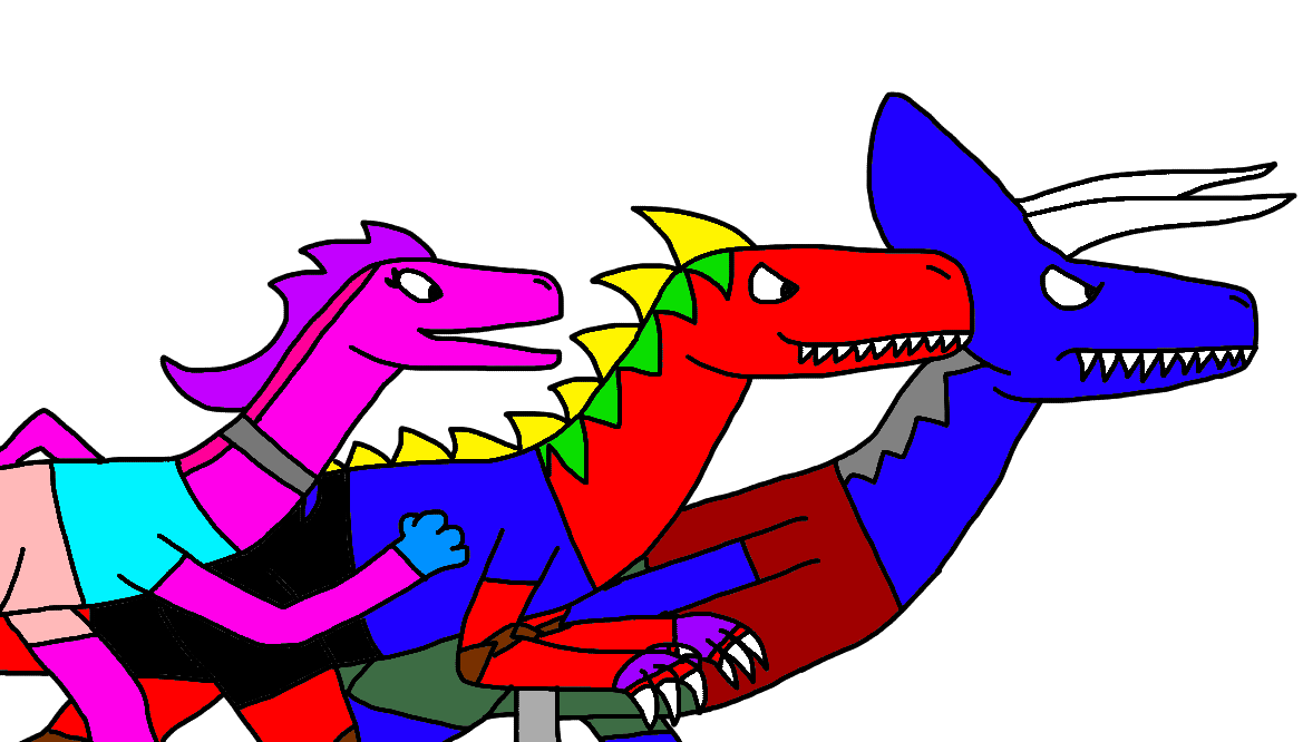 The Dinosaur Trio by Dinorex50 on DeviantArt
