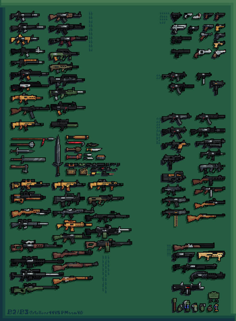Gun Sprites B2 by TheGreatSovietOnion on DeviantArt
