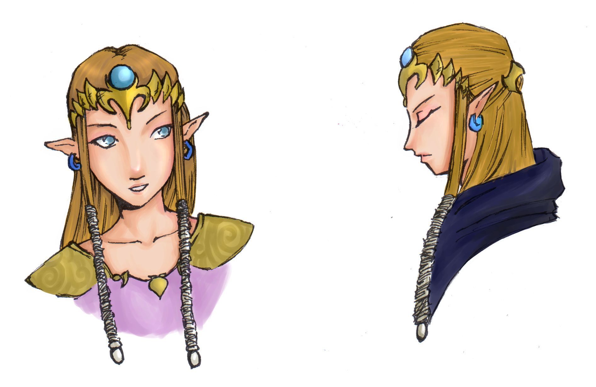 Zelda face Study