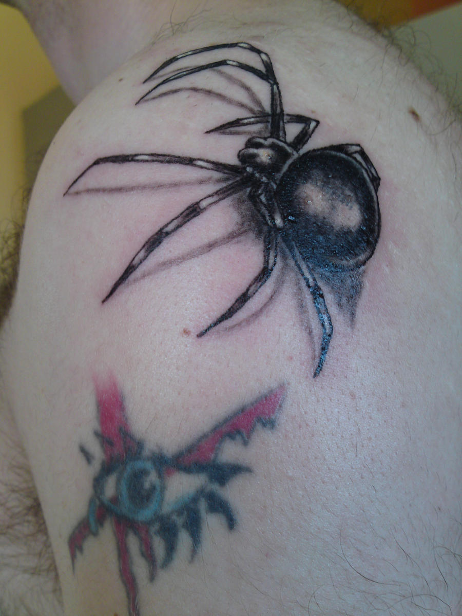 Black Widow Spider Tattoo by frogspud on DeviantArt