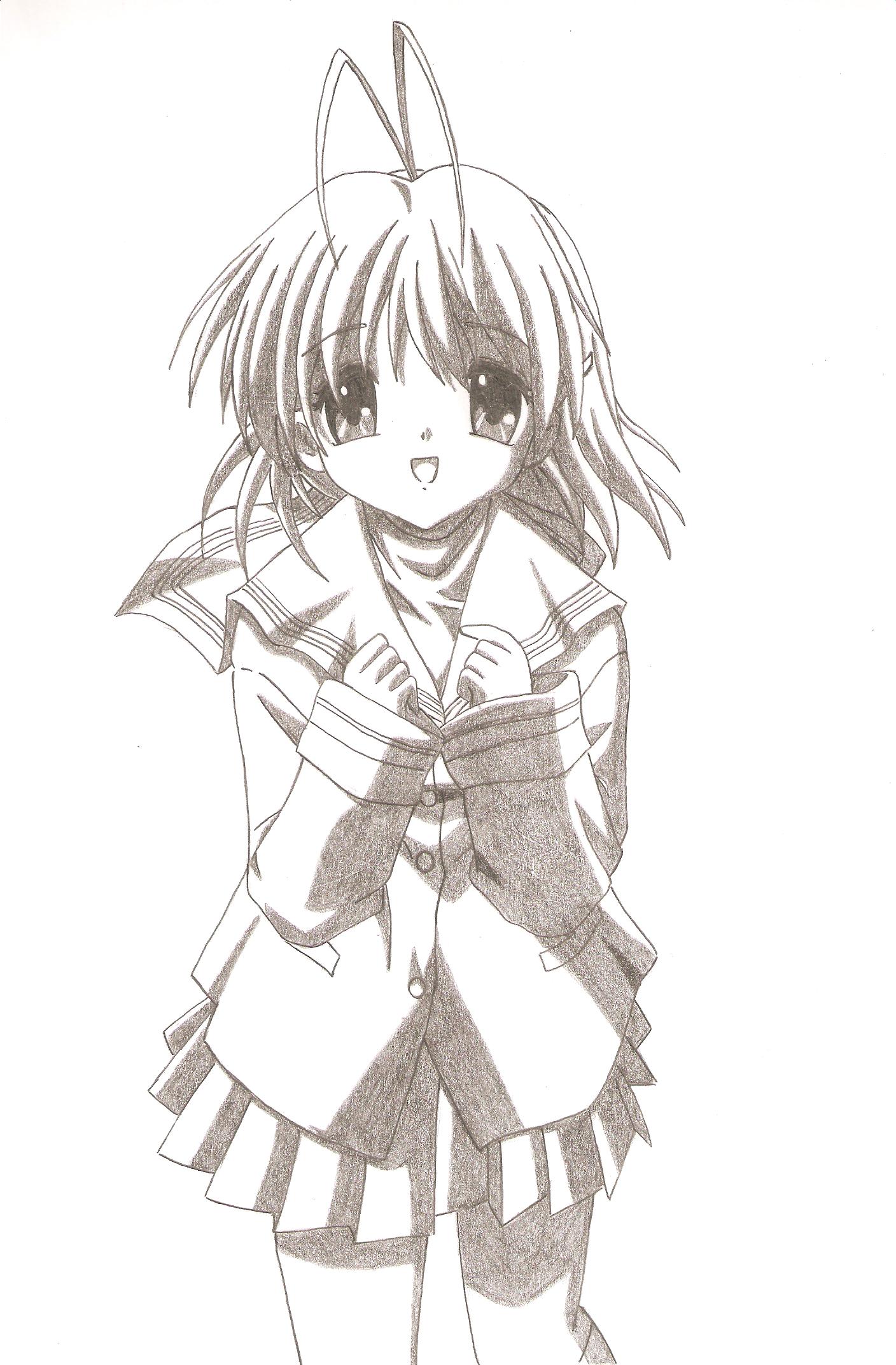 Nagisa Furukawa Clannad Anime Paint By Numbers - PBN Canvas