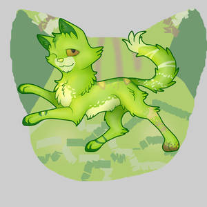 Green Cat Hatched Egg