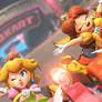 Mario Kart World Princess Peach and Princess Daisy