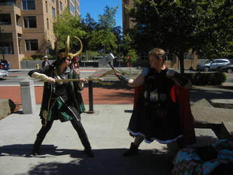 Lady Loki and Lady Thor