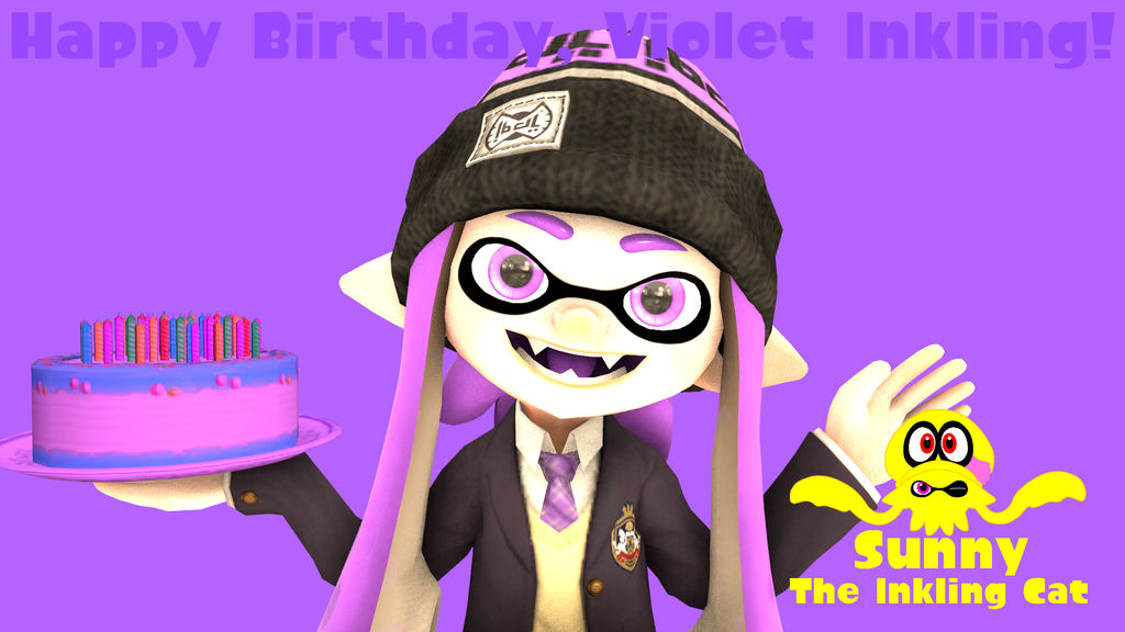 Happy Inkling (SFM Splatoon) Happy Birthday, Violet Inkling! by SunnyTheCat3 on ...