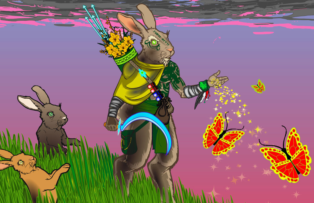 Shamanism Rabbit Meniukas-Rabbit shaman by Meniukas on DeviantArt