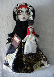 Edgar Allan Poe art doll-Elnora Grey