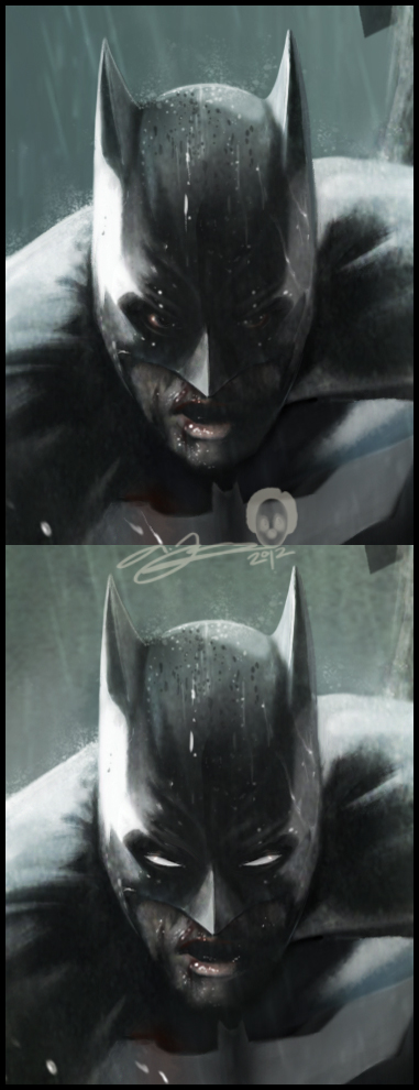 Batman Faces Close-up