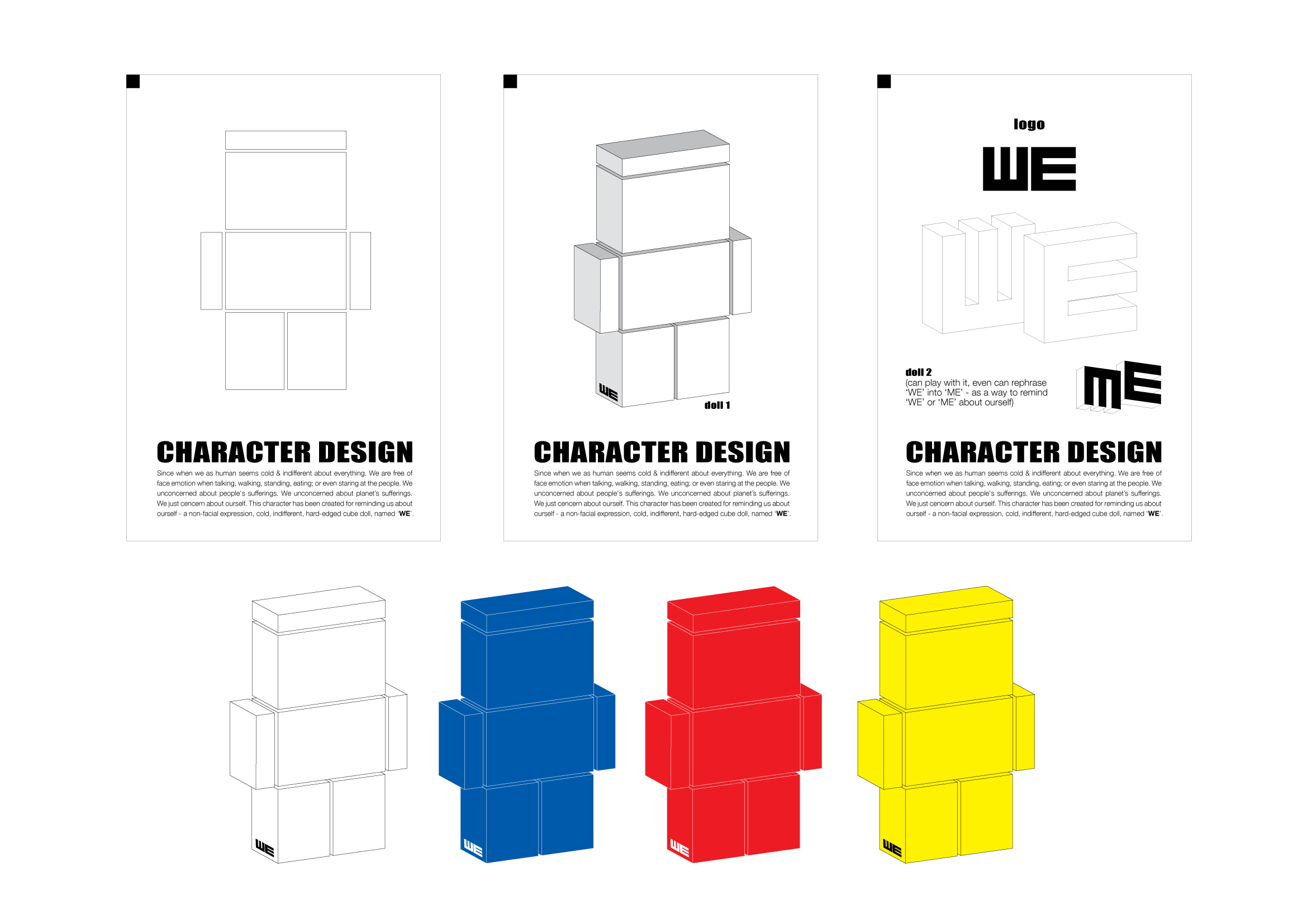 CHARACTER DESIGN - 'WE'