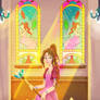 Aerith in Sector 5 Church