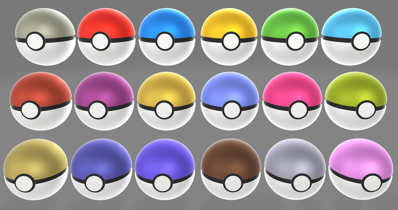 Pokeball Types Pattern Pokeballs Types by LeafySerpent497 on DeviantArt