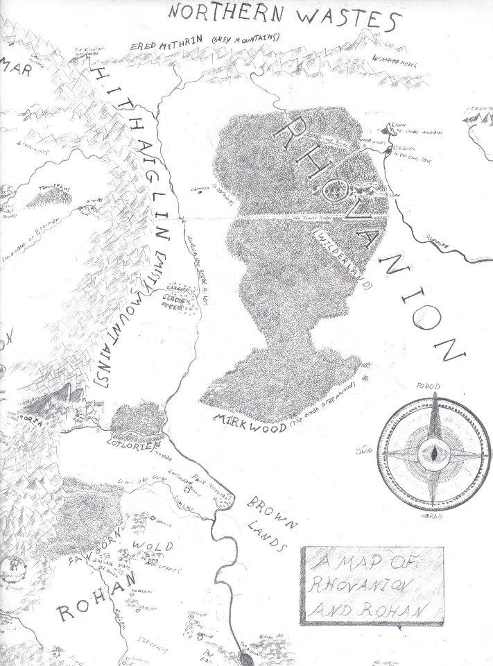 Map of Rhovanion and Rohan by Niwreg159 on DeviantArt