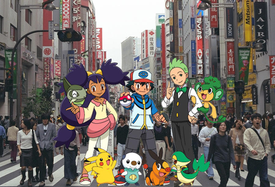 Iris Ash And Cilan In Tokyo Japan By Pokemonlearningleagu On Deviantart Iris Ash And Cilan In Tokyo Japan By Pokemonlearningleagu On Deviantart