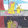 Fluttershy And Pikachu/Flutterbat And Mimikyu