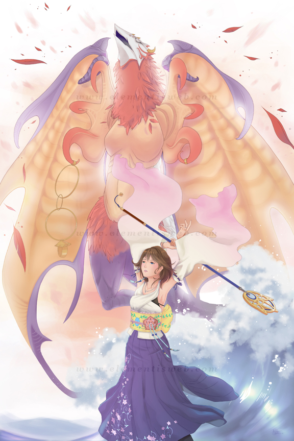 Final Fantasy X Yuna-Valefor by Elementis