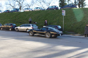 Beautiful Corvette roamign the streets of Ferrara