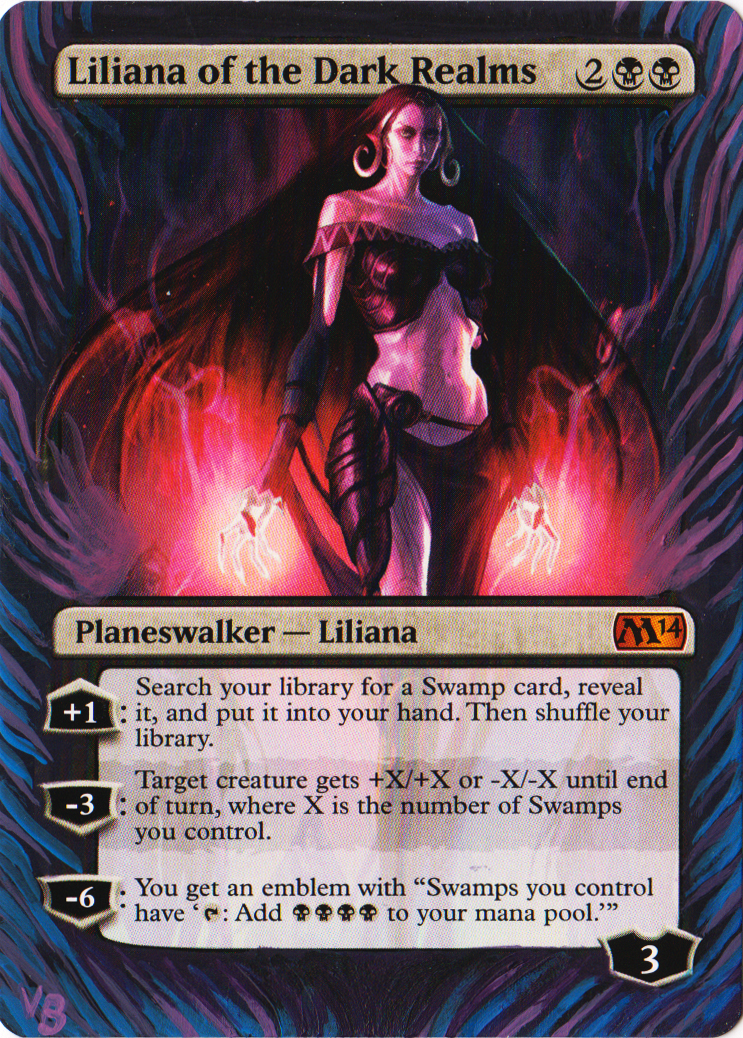 liliana of the dark realms altered art
