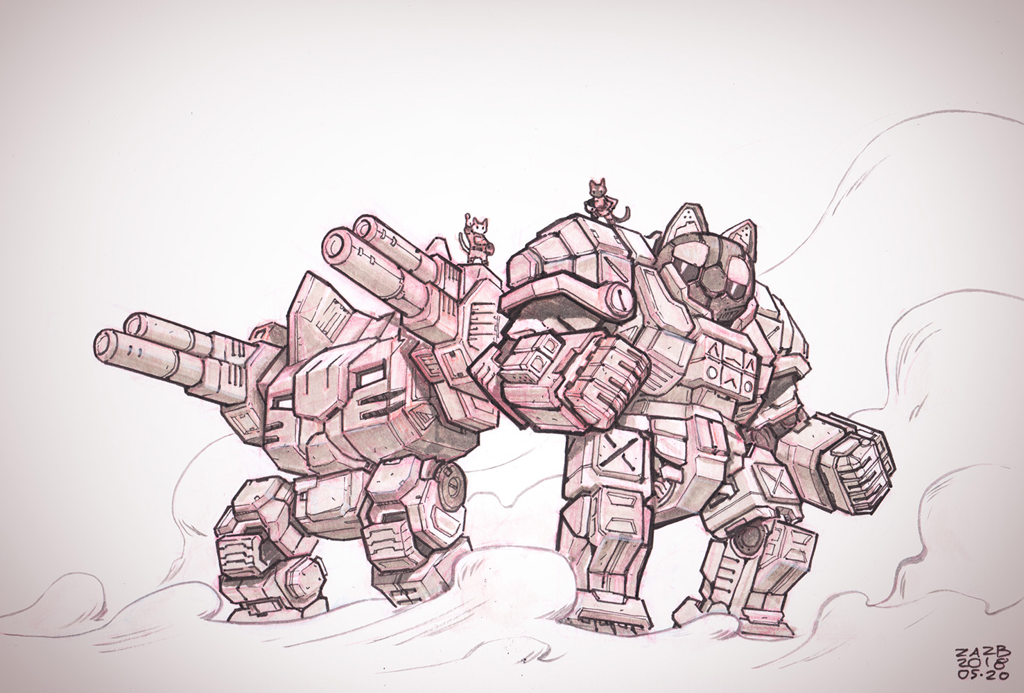 BattleMecats by zazB