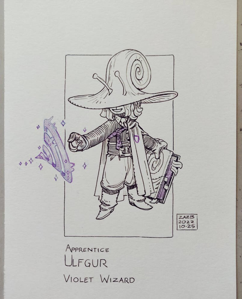 Apprentice Wizard Ulfgur by zazB on DeviantArt