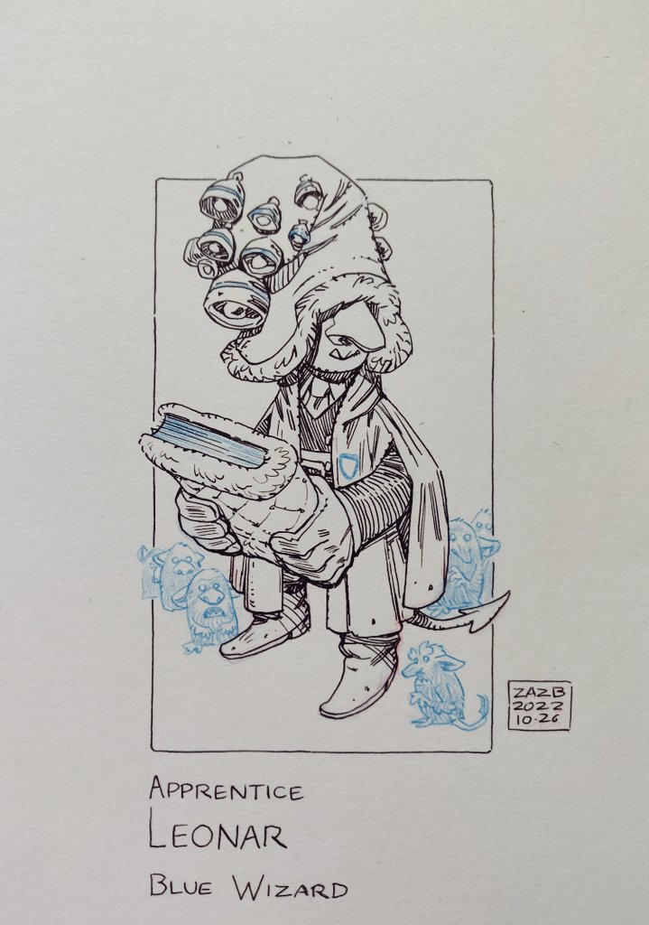 Apprentice Wizard Leonar by zazB on DeviantArt