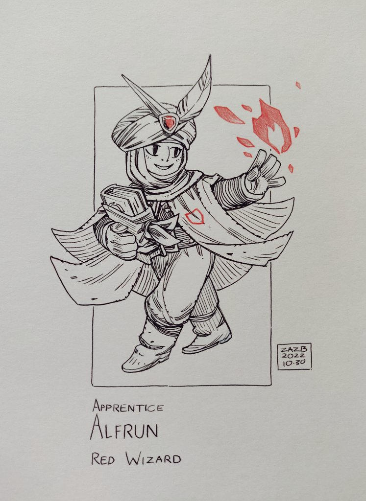 Apprentice Wizard Alfrun by zazB on DeviantArt