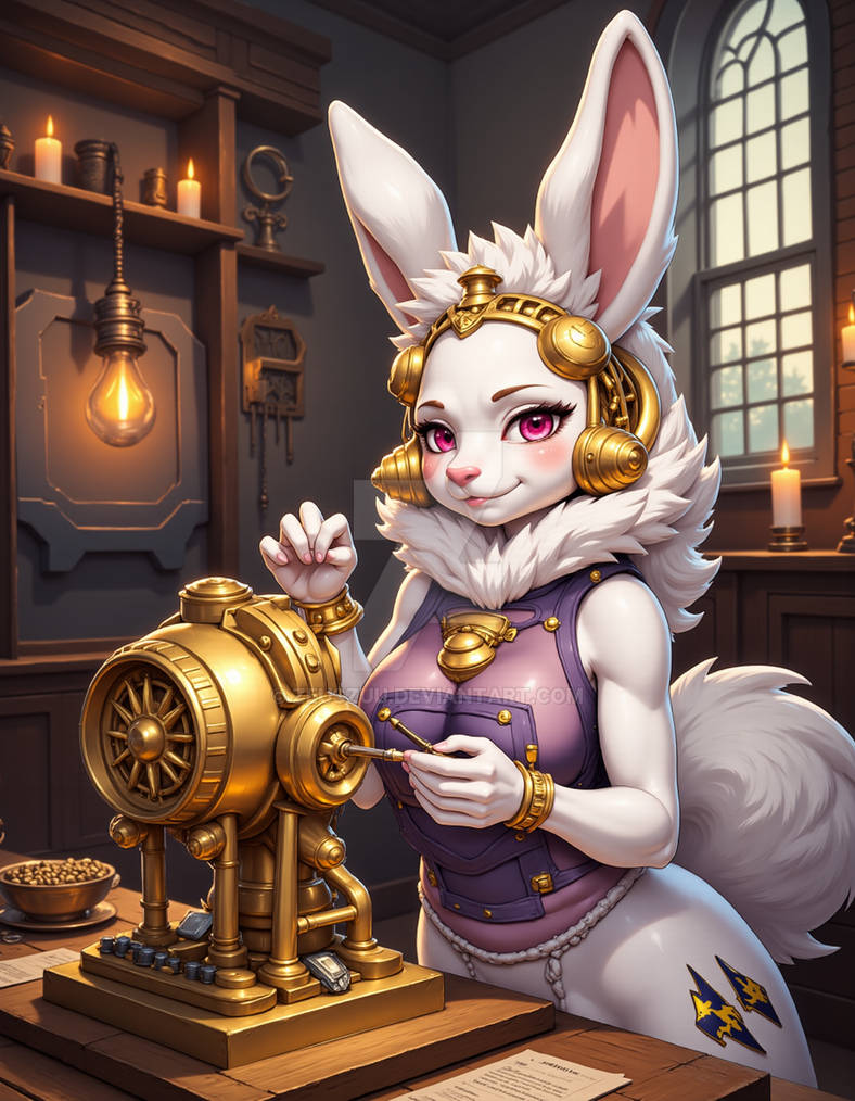 Female Rabbit Oc 2231-4nthro, Furry Anthro Rabbit With Snow-wh by ZeusZuu on DeviantArt
