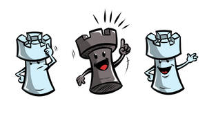 Cartoon Chess Pieces