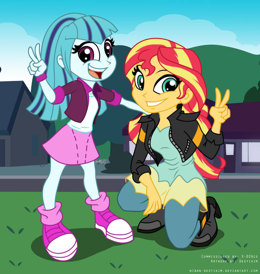 Commission: Just like sisters by Niban-Destikim