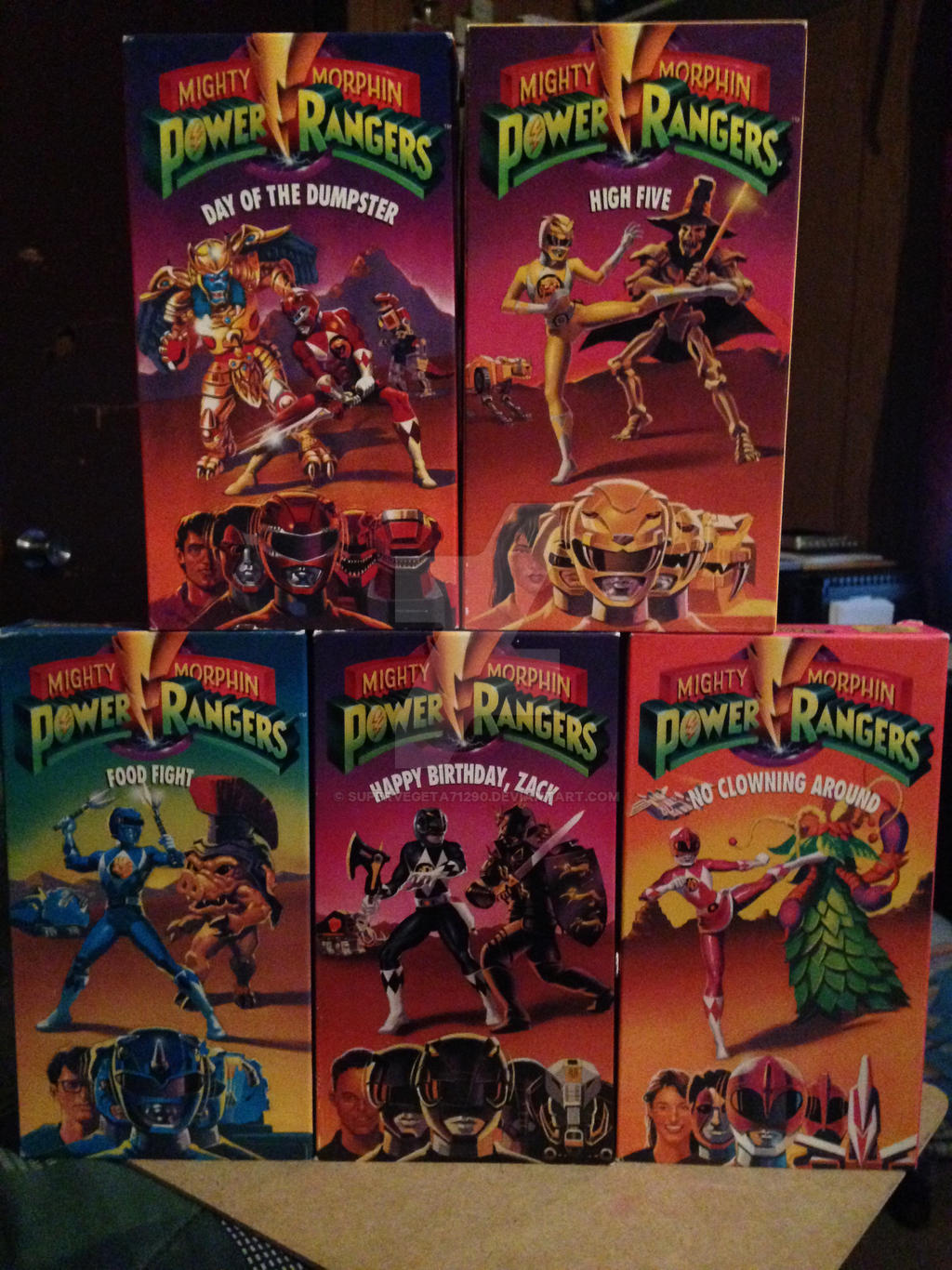 Mighty Morphin Power Rangers VHS 1-5 by SuperVegeta71290 on DeviantArt