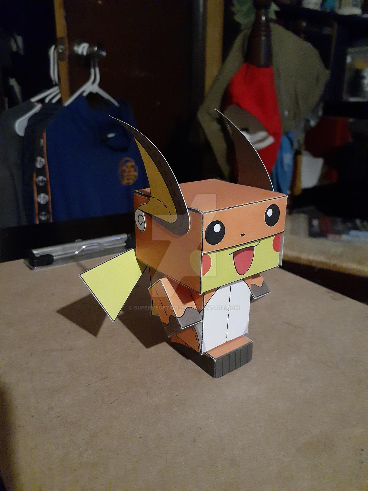 #025 Pikachu dressed as Raichu CubeeCraft by SuperVegeta71290 on DeviantArt