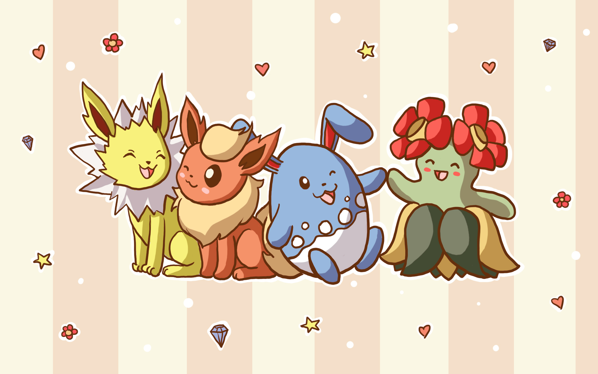 Commission - Pokemon group