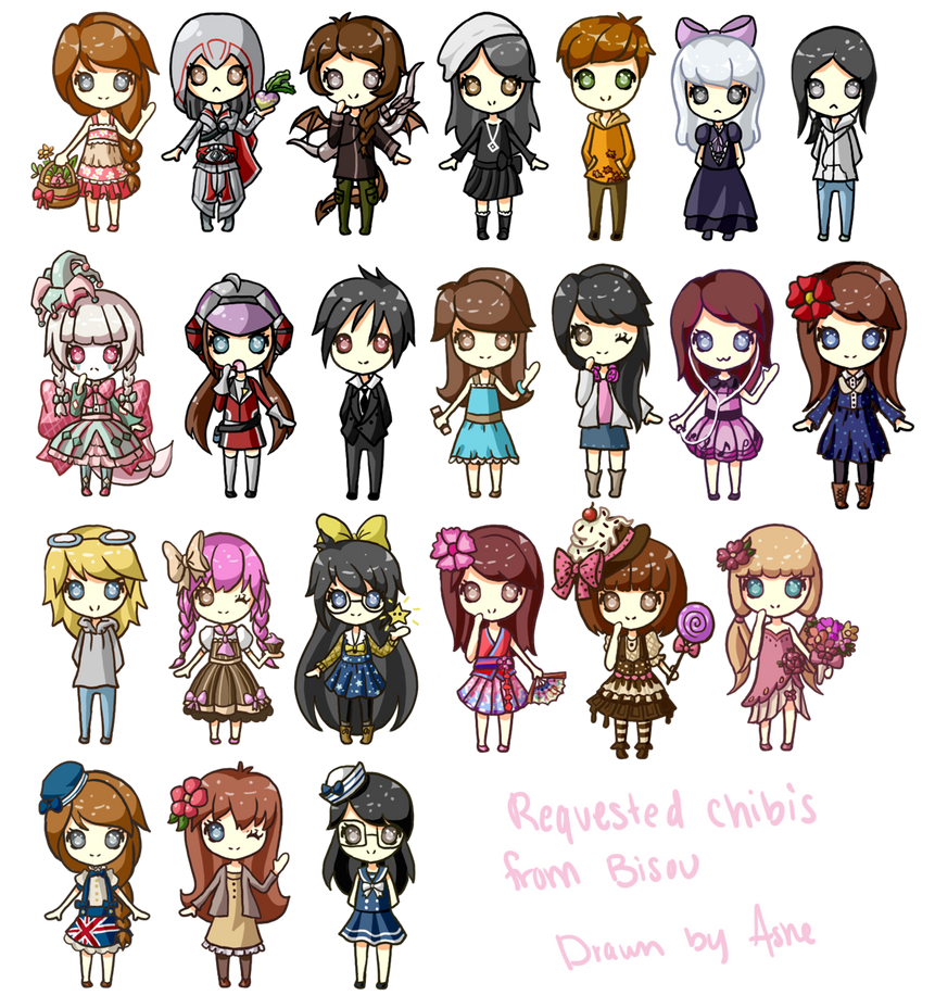 Requested Chibis by LVStarlitSky on DeviantArt