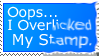 Oops.. I overlicked my stamp. by spud100