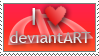 I Heart deviantART Stamp by spud100