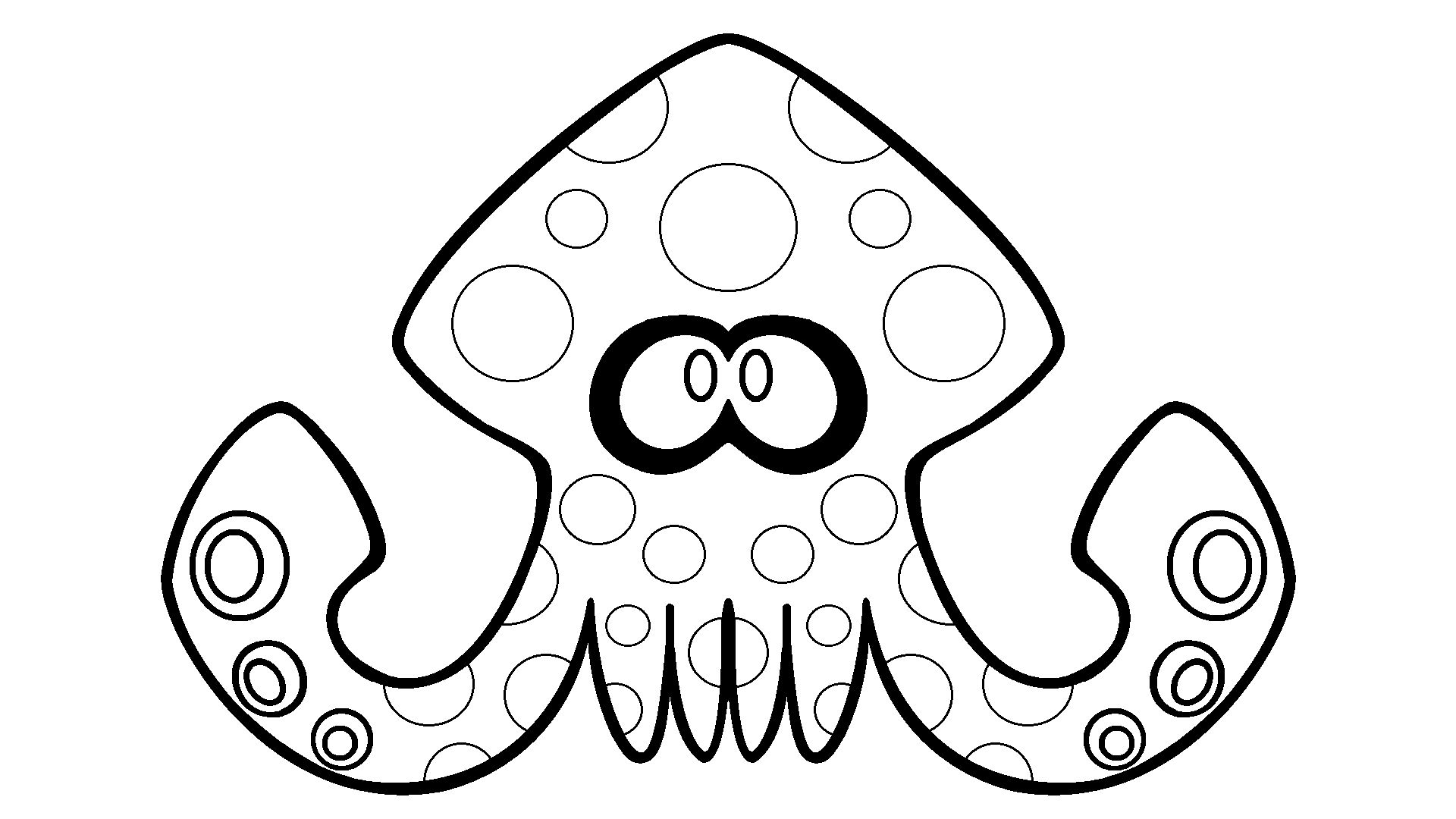 Splatoon Squid Logo - White 01 by Project-Zaephys on DeviantArt