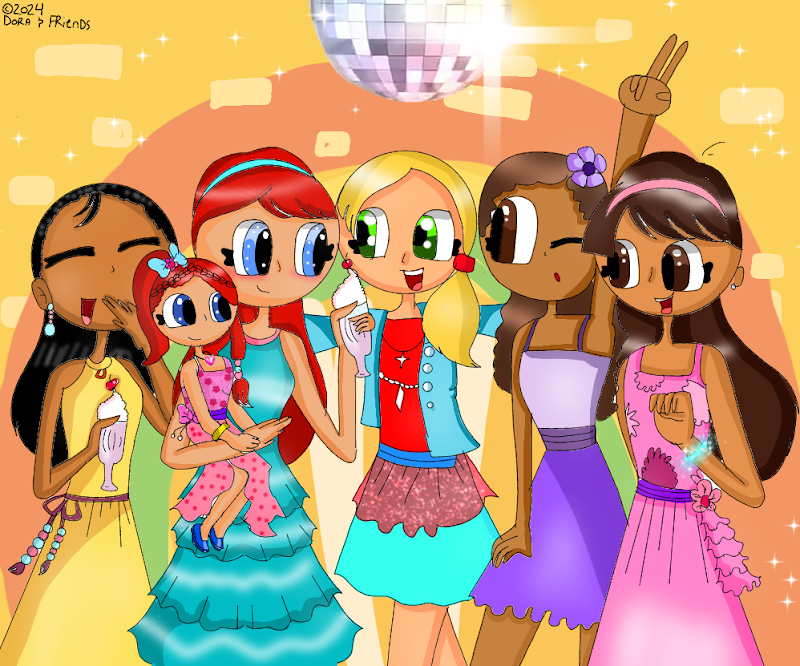 Dora and friends New fanart {dance party} by Brittanywalton28 on DeviantArt